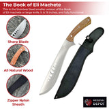 Book of Eli Movie Stainless Steel Machete outdoor gear - Tophatter Daily Deals
