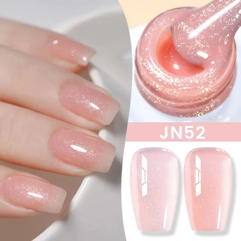 BORN PRETTY Milky White Jelly Nude Gel Nail Polish 10ml White Translucent Soak Off Gel Vernis Semi Permanent Need UV Light Cure - Tophatter Daily Deals
