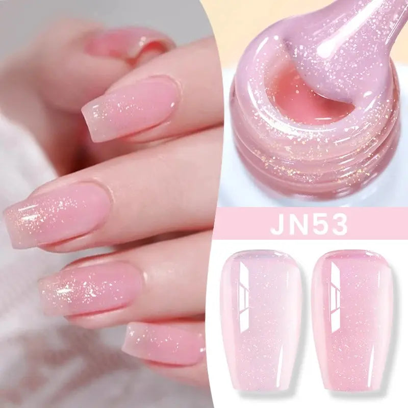 BORN PRETTY Milky White Jelly Nude Gel Nail Polish 10ml White Translucent Soak Off Gel Vernis Semi Permanent Need UV Light Cure - Tophatter Daily Deals