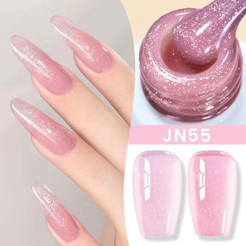 BORN PRETTY Milky White Jelly Nude Gel Nail Polish 10ml White Translucent Soak Off Gel Vernis Semi Permanent Need UV Light Cure - Tophatter Daily Deals