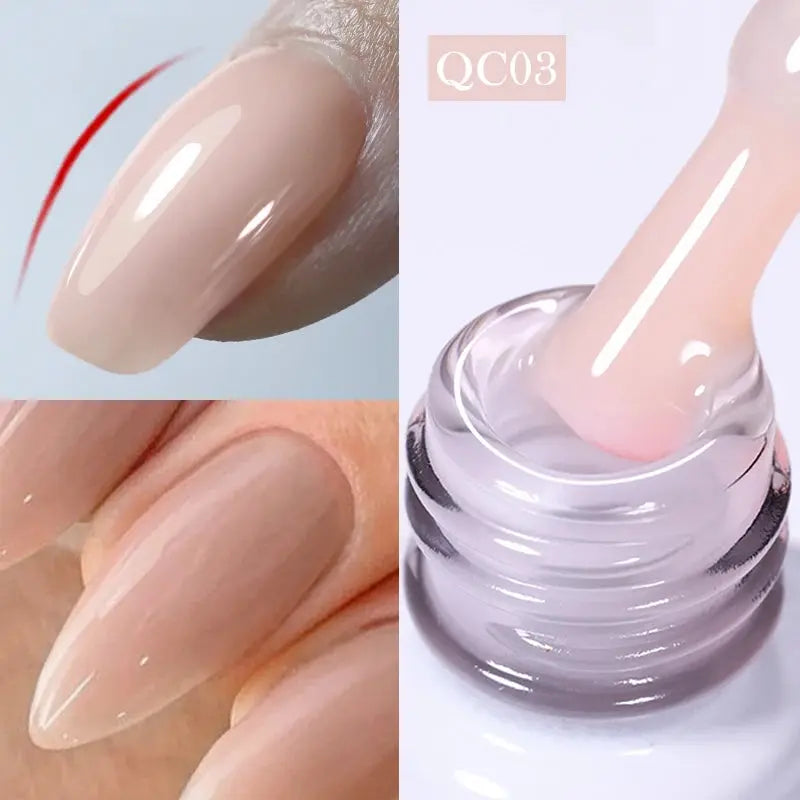 BORN PRETTY Milky White Jelly Nude Gel Nail Polish 10ml White Translucent Soak Off Gel Vernis Semi Permanent Need UV Light Cure - Tophatter Daily Deals