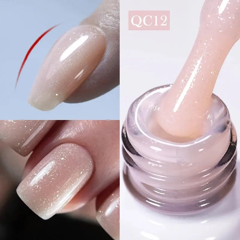 BORN PRETTY Milky White Jelly Nude Gel Nail Polish 10ml White Translucent Soak Off Gel Vernis Semi Permanent Need UV Light Cure - Tophatter Daily Deals