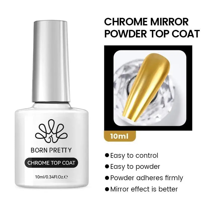 BORN PRETTY Milky White Jelly Nude Gel Nail Polish 10ml White Translucent Soak Off Gel Vernis Semi Permanent Need UV Light Cure CHROME-MIRROR TOP - Tophatter Daily Deals