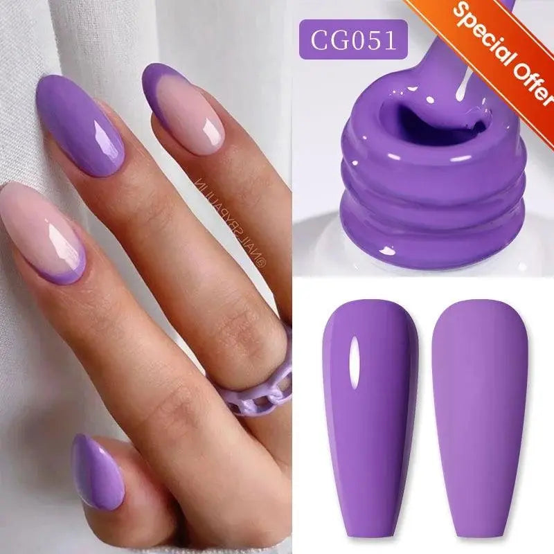 BORN PRETTY Milky White Jelly Nude Gel Nail Polish 10ml White Translucent Soak Off Gel Vernis Semi Permanent Need UV Light Cure 55845-51-sale - Tophatter Daily Deals