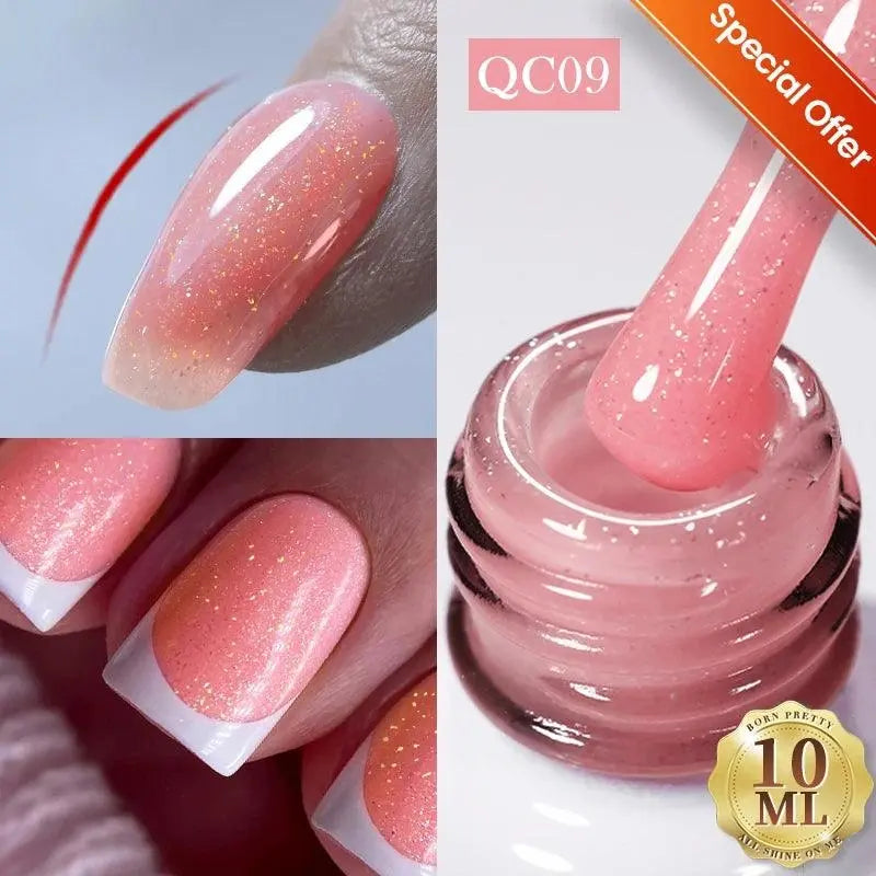 BORN PRETTY Milky White Jelly Nude Gel Nail Polish 10ml White Translucent Soak Off Gel Vernis Semi Permanent Need UV Light Cure 57238-9-sale - Tophatter Daily Deals