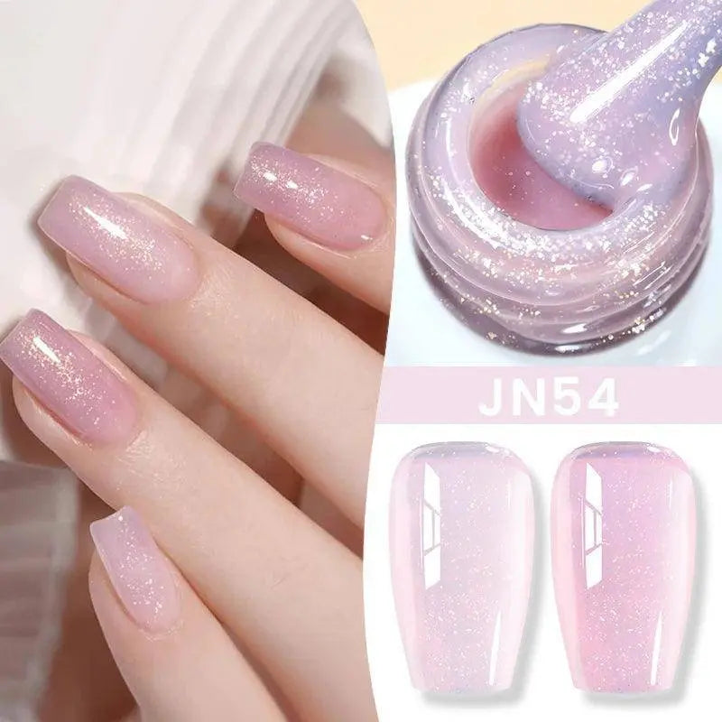 BORN PRETTY Milky White Jelly Nude Gel Nail Polish 10ml White Translucent Soak Off Gel Vernis Semi Permanent Need UV Light Cure - Tophatter Daily Deals