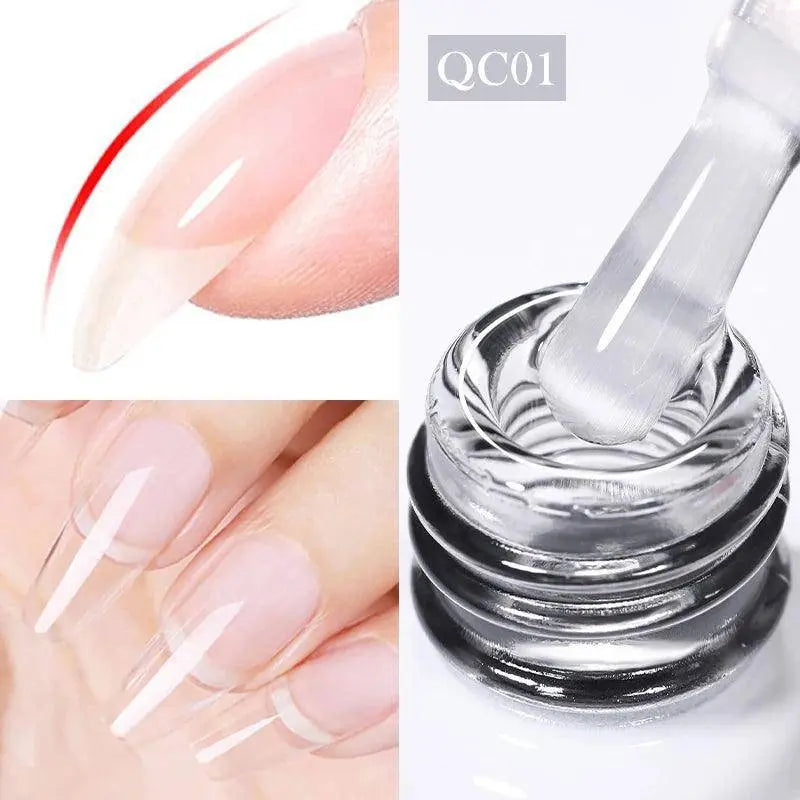 BORN PRETTY Milky White Jelly Nude Gel Nail Polish 10ml White Translucent Soak Off Gel Vernis Semi Permanent Need UV Light Cure - Tophatter Daily Deals