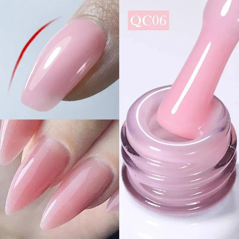 BORN PRETTY Milky White Jelly Nude Gel Nail Polish 10ml White Translucent Soak Off Gel Vernis Semi Permanent Need UV Light Cure - Tophatter Daily Deals