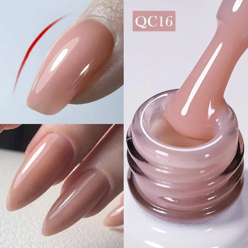 BORN PRETTY Milky White Jelly Nude Gel Nail Polish 10ml White Translucent Soak Off Gel Vernis Semi Permanent Need UV Light Cure - Tophatter Daily Deals