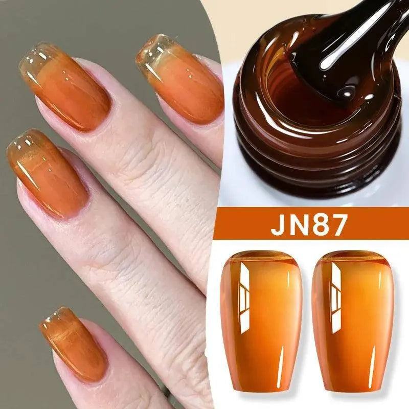 BORN PRETTY Milky White Jelly Nude Gel Nail Polish 10ml White Translucent Soak Off Gel Vernis Semi Permanent Need UV Light Cure 59970-13 JN87 - Tophatter Daily Deals