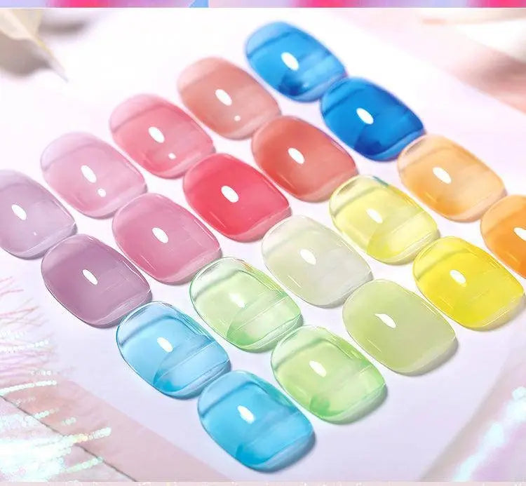 BORN PRETTY Milky White Jelly Nude Gel Nail Polish 10ml White Translucent Soak Off Gel Vernis Semi Permanent Need UV Light Cure - Tophatter Daily Deals