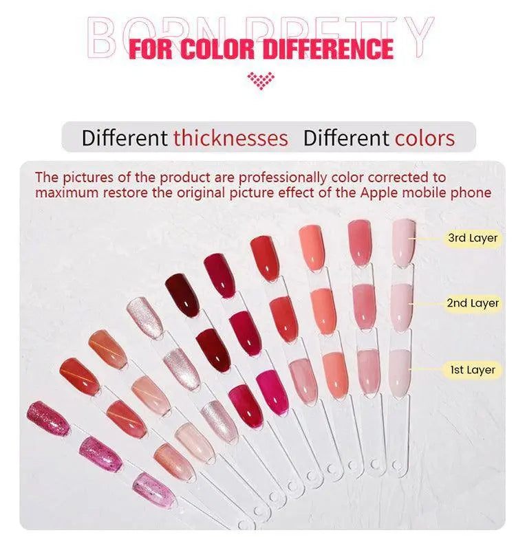 BORN PRETTY Milky White Jelly Nude Gel Nail Polish 10ml White Translucent Soak Off Gel Vernis Semi Permanent Need UV Light Cure - Tophatter Daily Deals