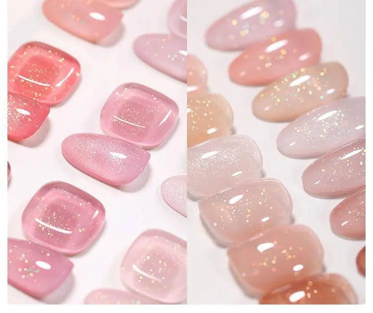 BORN PRETTY Milky White Jelly Nude Gel Nail Polish 10ml White Translucent Soak Off Gel Vernis Semi Permanent Need UV Light Cure - Tophatter Daily Deals