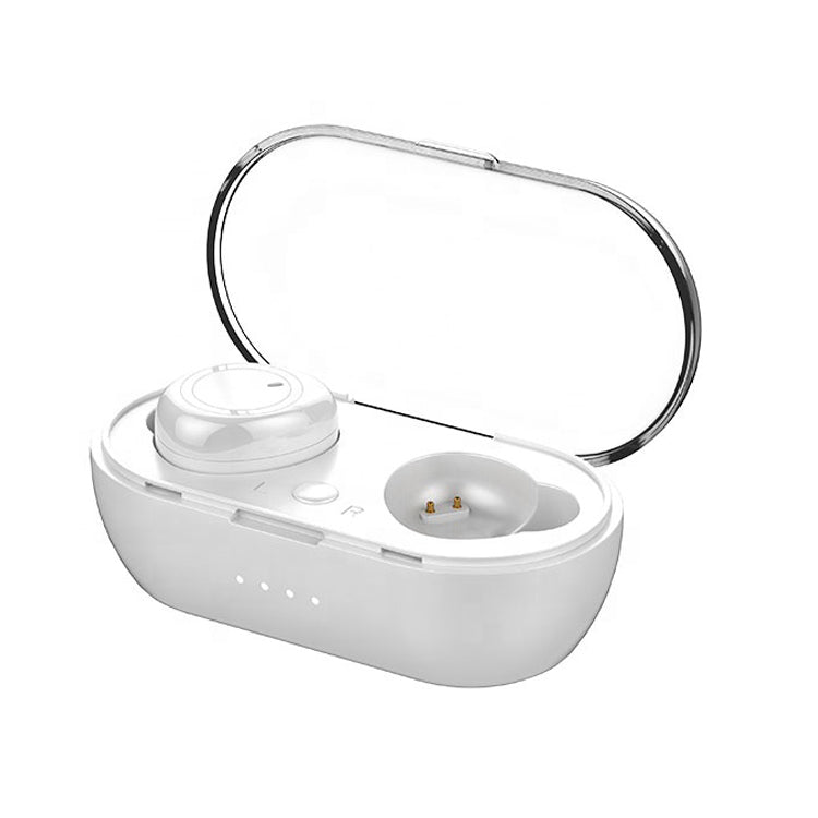 Wireless Earbuds with Charging Case & Touch Controls White Headphones - Tophatter Daily Deals