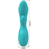 Party Up Dalida Teal 16.2 cm Rabbit Vibrator > Vibrators > Ladies > Rabbit - Tophatter Daily Deals