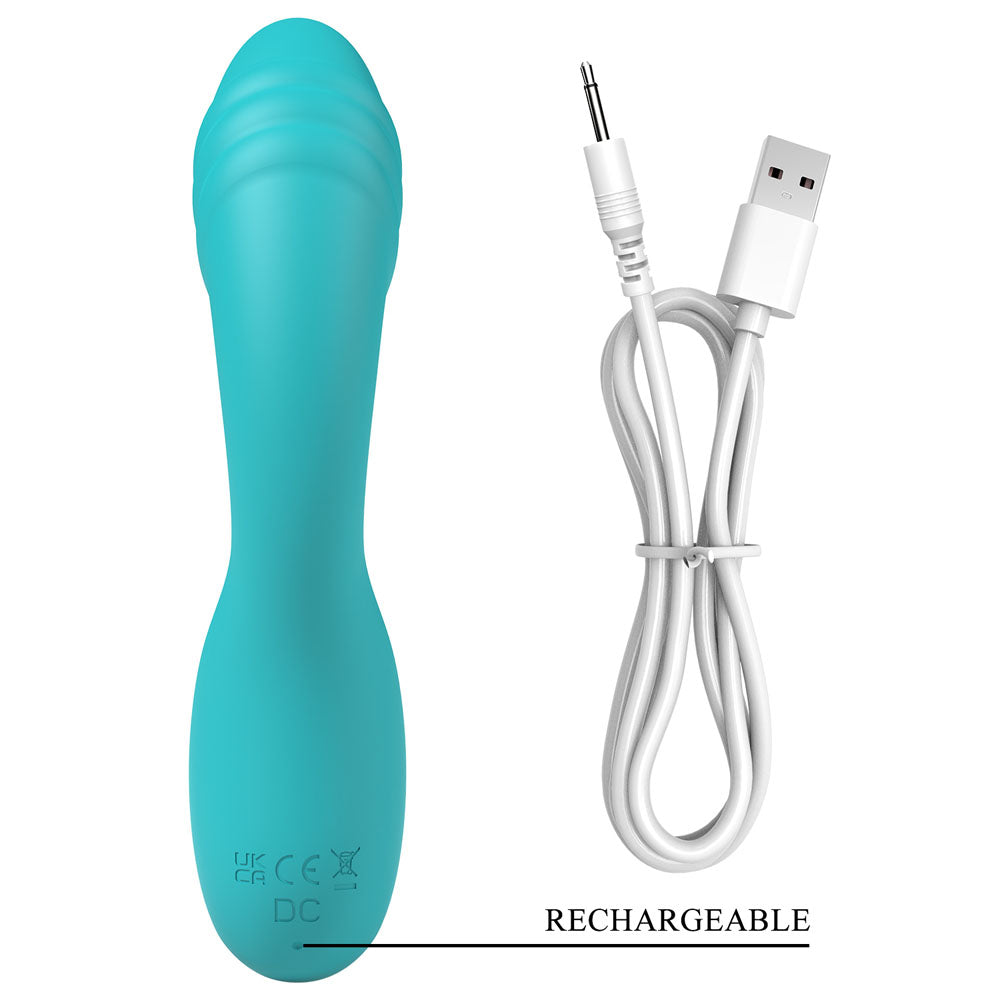 Party Up Dalida Teal 16.2 cm Rabbit Vibrator > Vibrators > Ladies > Rabbit - Tophatter Daily Deals