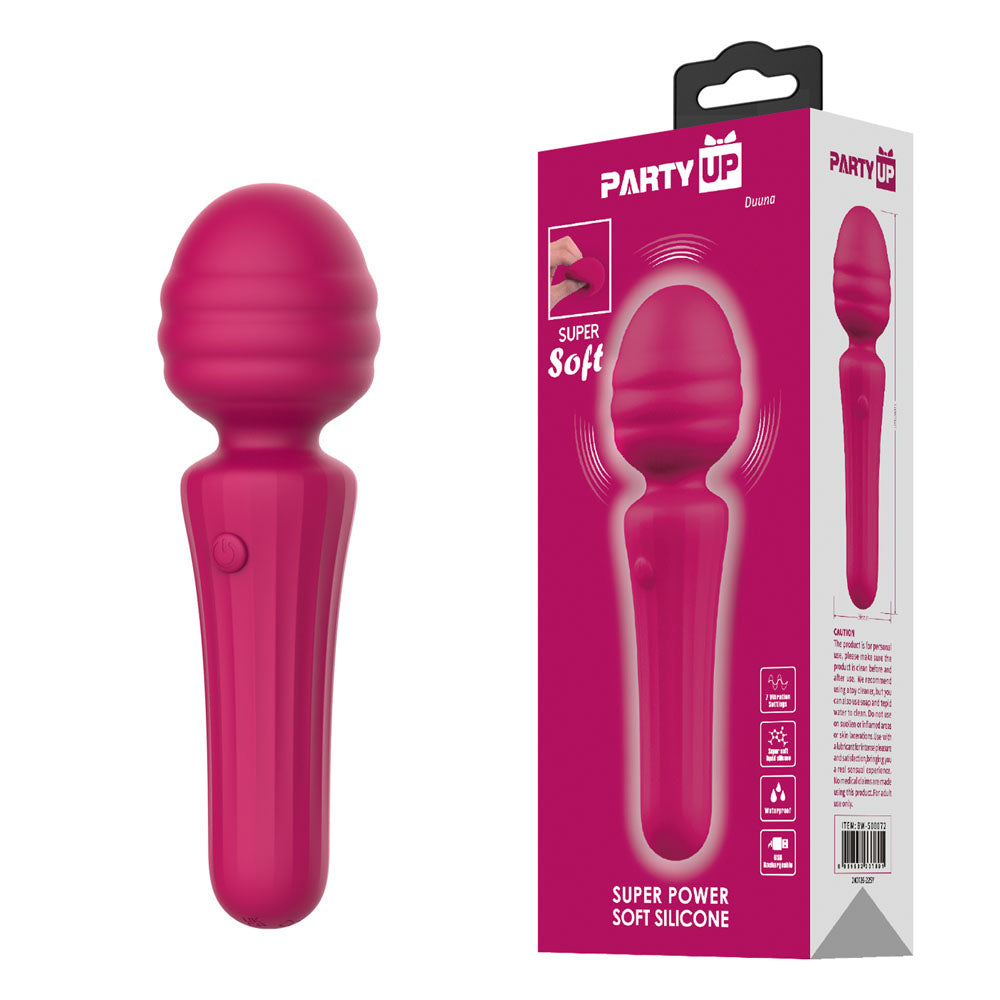 Party Up Duuna – USB Rechargeable 16.9 cm Massage Wand > Sex Toys > Mini Massagers - Tophatter Daily Deals
