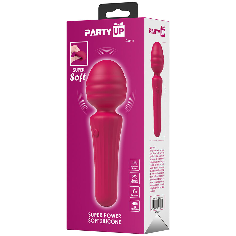 Party Up Duuna – USB Rechargeable 16.9 cm Massage Wand > Sex Toys > Mini Massagers - Tophatter Daily Deals