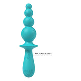 Party Up Evajane Teal 17.1 Centimeter Beaded Vibrator > Anal Range > Vibrating Butt Plugs - Tophatter Daily Deals
