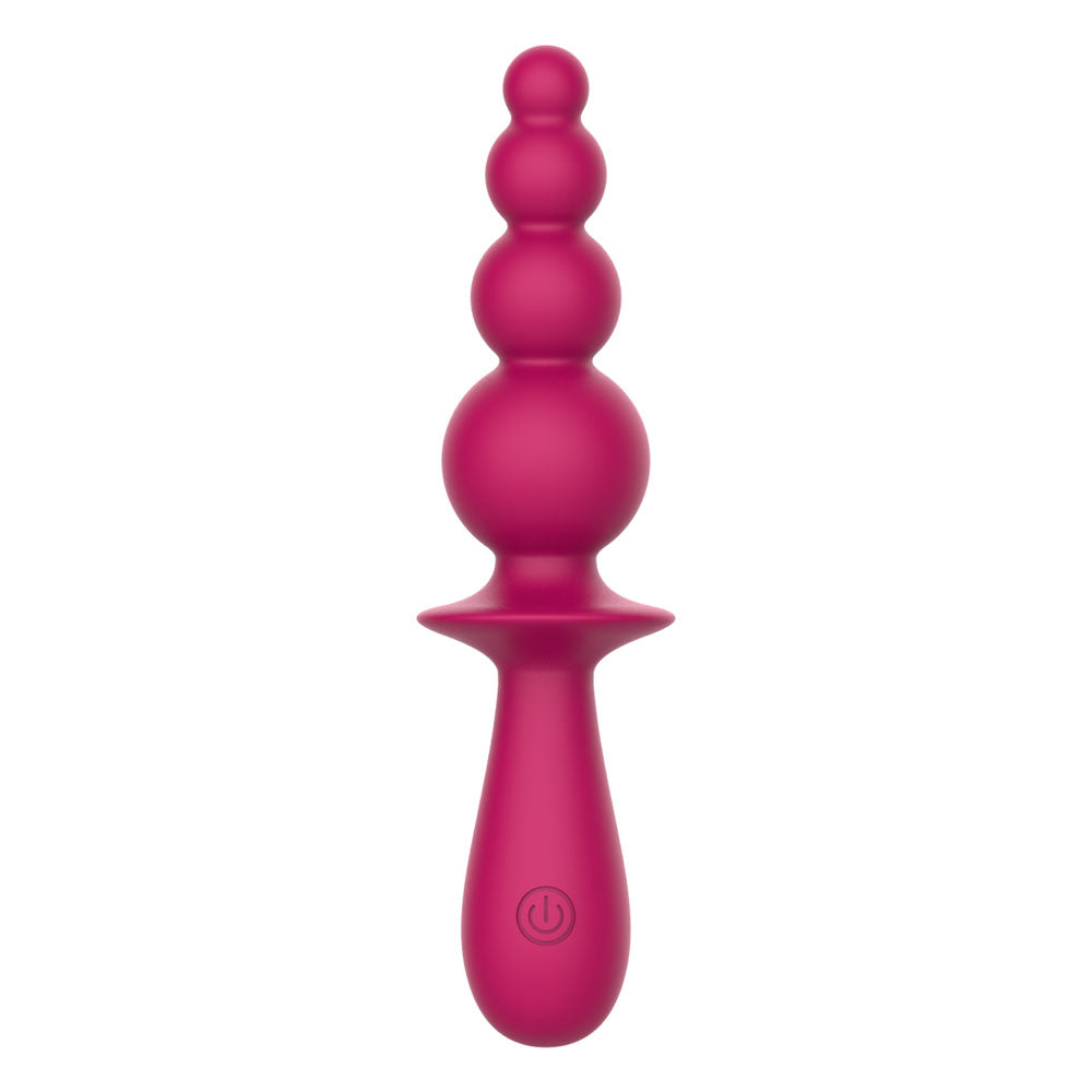 Party Up Evajane 17.1 Centimeter Beaded Vibrator > Anal Range > Vibrating Butt Plugs - Tophatter Daily Deals