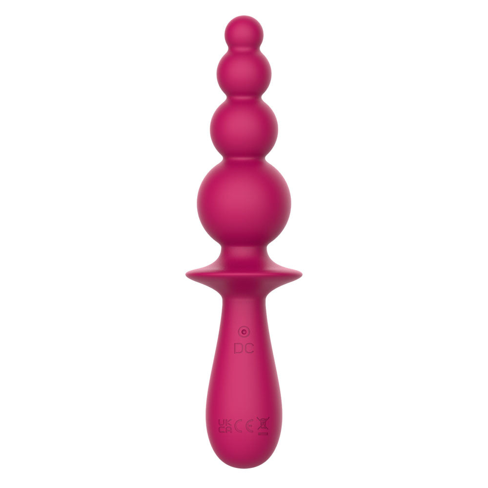 Party Up Evajane 17.1 Centimeter Beaded Vibrator > Anal Range > Vibrating Butt Plugs - Tophatter Daily Deals