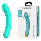 Party Up Niki (Teal) – USB Rechargeable 15.4 cm Vibrator > Vibrators > Standard Vibrators - Tophatter Daily Deals