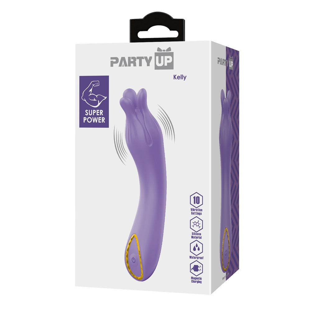 Party Up Kelly – USB Rechargeable 13.7 cm Vibrator > Vibrators > Standard Vibrators - Tophatter Daily Deals