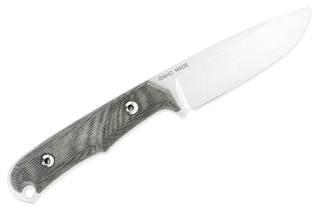 Chris Reeve Knives Backpacker - Black Canvas Micarta Handle - Black Sheath - BPR-1000 Fixed Blade - Tophatter Daily Deals