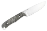 Chris Reeve Knives Backpacker - Black Canvas Micarta Handle - Black Sheath - BPR-1000 Fixed Blade - Tophatter Daily Deals