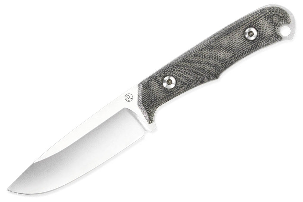 Chris Reeve Knives Backpacker - Black Canvas Micarta Handle - Black Sheath - BPR-1000 Fixed Blade - Tophatter Daily Deals