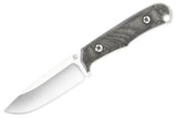 Chris Reeve Knives Backpacker - Black Canvas Micarta Handle - Black Sheath - BPR-1000 Fixed Blade - Tophatter Daily Deals