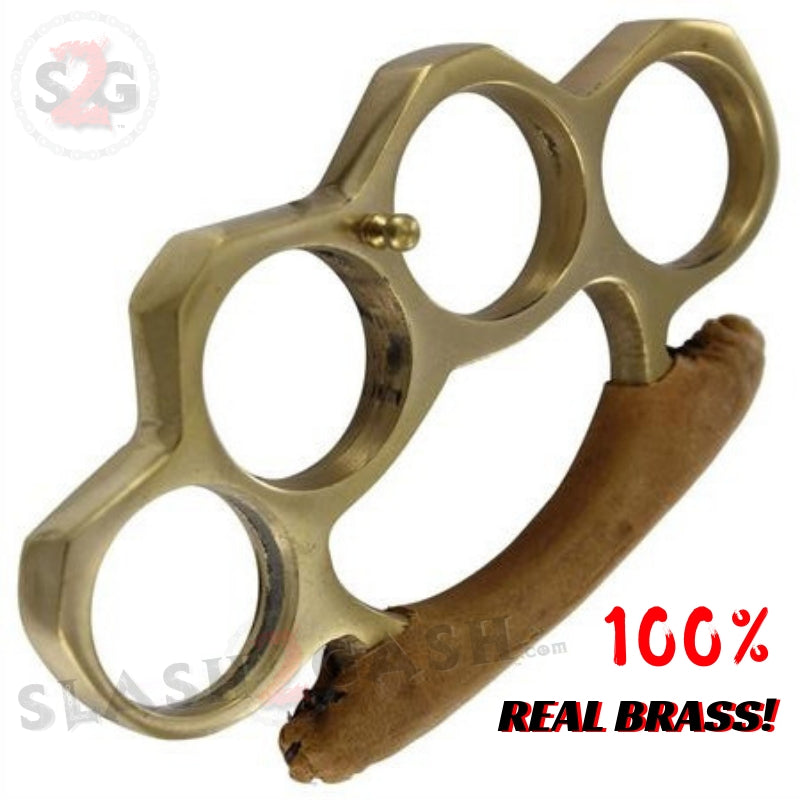 100% Real Brass Belt Buckle With Leather Padding Belt Buckle - Tophatter Daily Deals