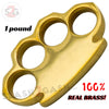 100% Real Brass Knuckles - 1 POUND of Solid Brass Paperweight! Belt Buckle - Tophatter Daily Deals