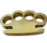 100% Real Brass Knuckles - 1.5 Pound MASSIVE Paperweight! Factory B (little rougher around the edges) Belt Buckle - Tophatter Daily Deals