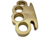 100% Real Brass Knuckles - 1.5 Pound MASSIVE Paperweight! Belt Buckle - Tophatter Daily Deals