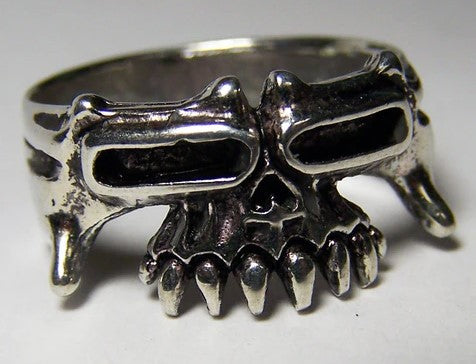 HALF TRIBAL SKULL BIKER RING - Tophatter Daily Deals