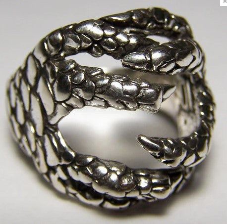 WRAP AROUND EAGLE CLAWS DELUXE BIKER RING - Tophatter Daily Deals