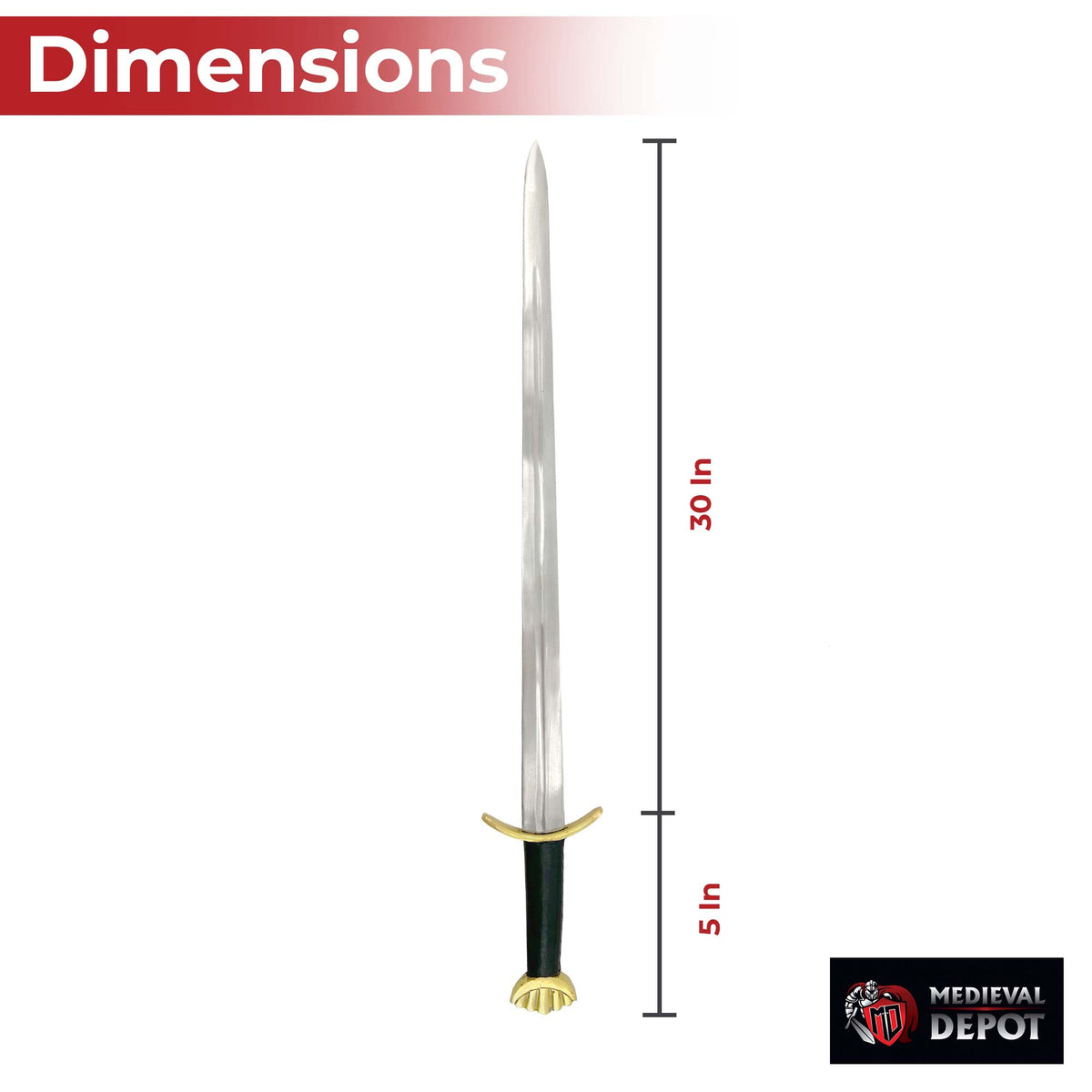 Brass Noble Savage Viking Combat Sword swords - Tophatter Daily Deals