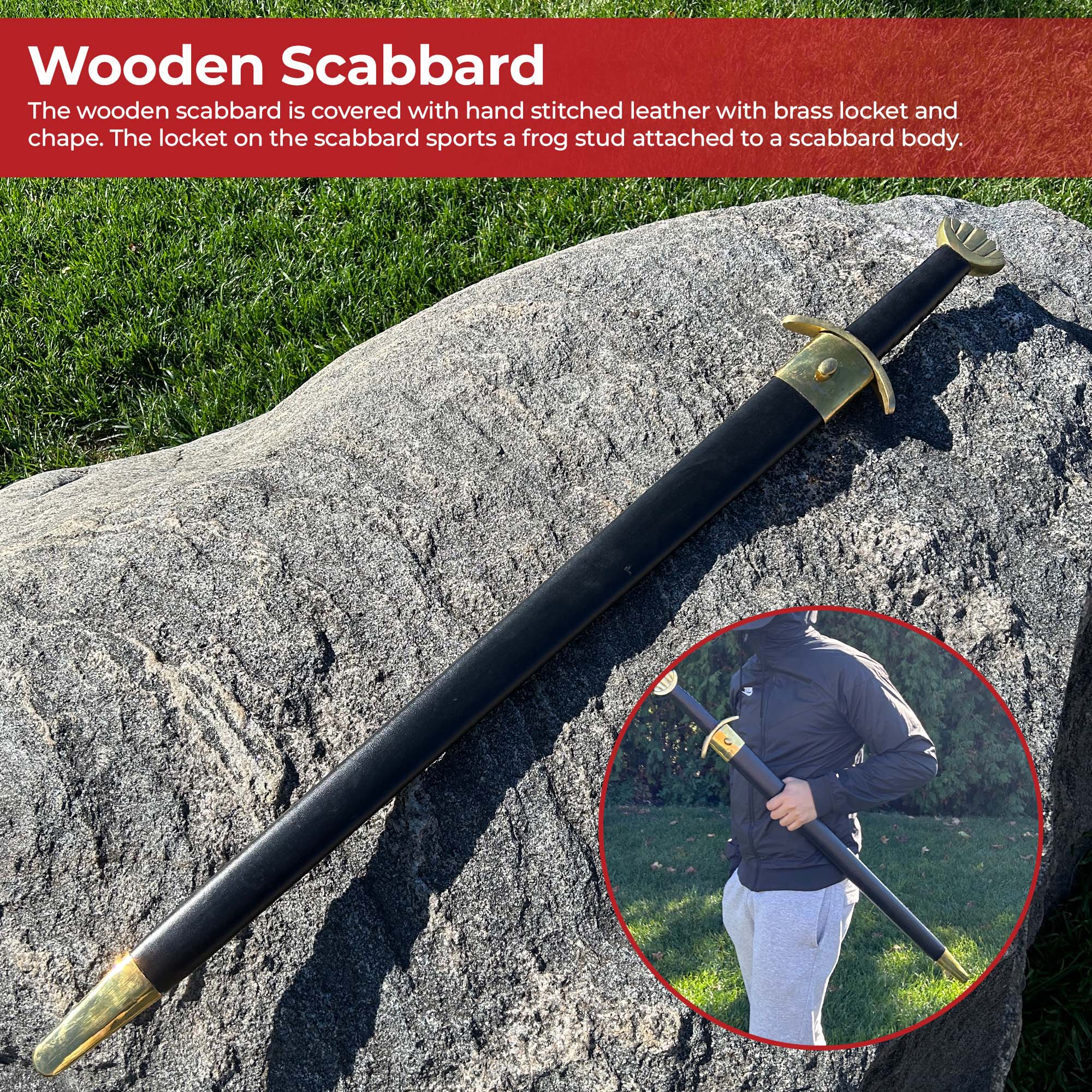 Brass Noble Savage Viking Combat Sword swords - Tophatter Daily Deals