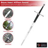 Brave Heart William Wallace Two-Handed Claymore Sword historical period - Tophatter Daily Deals