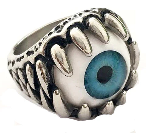 EYE BALL STAINLESS STEEL BIKER RING - Tophatter Daily Deals