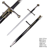Lord Of The Rings - Comic Con Edition Anduril, Cosplay Safe Wood Fantasy Sword - Tophatter Daily Deals