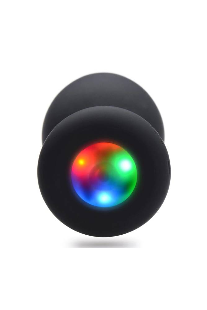 XR Brands - Booty Sparks - Light Up Silicone Medium Anal Plug - Black Sex Toy - Tophatter Daily Deals