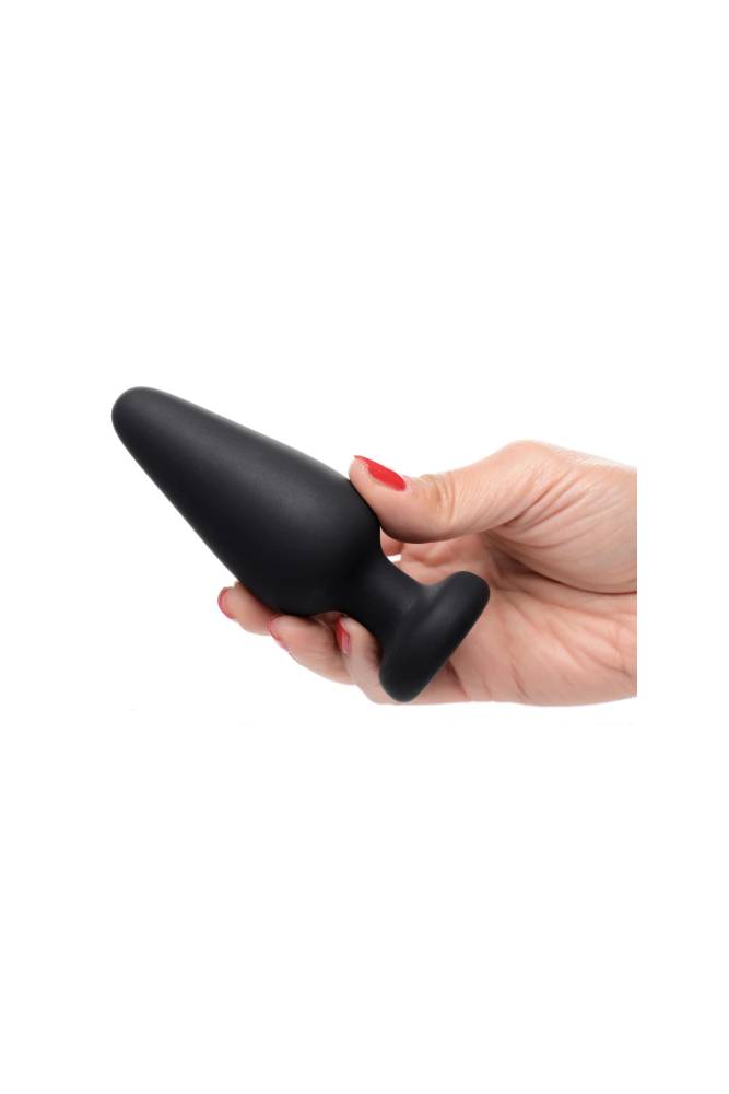 XR Brands - Booty Sparks - Light Up Silicone Medium Anal Plug - Black Sex Toy - Tophatter Daily Deals