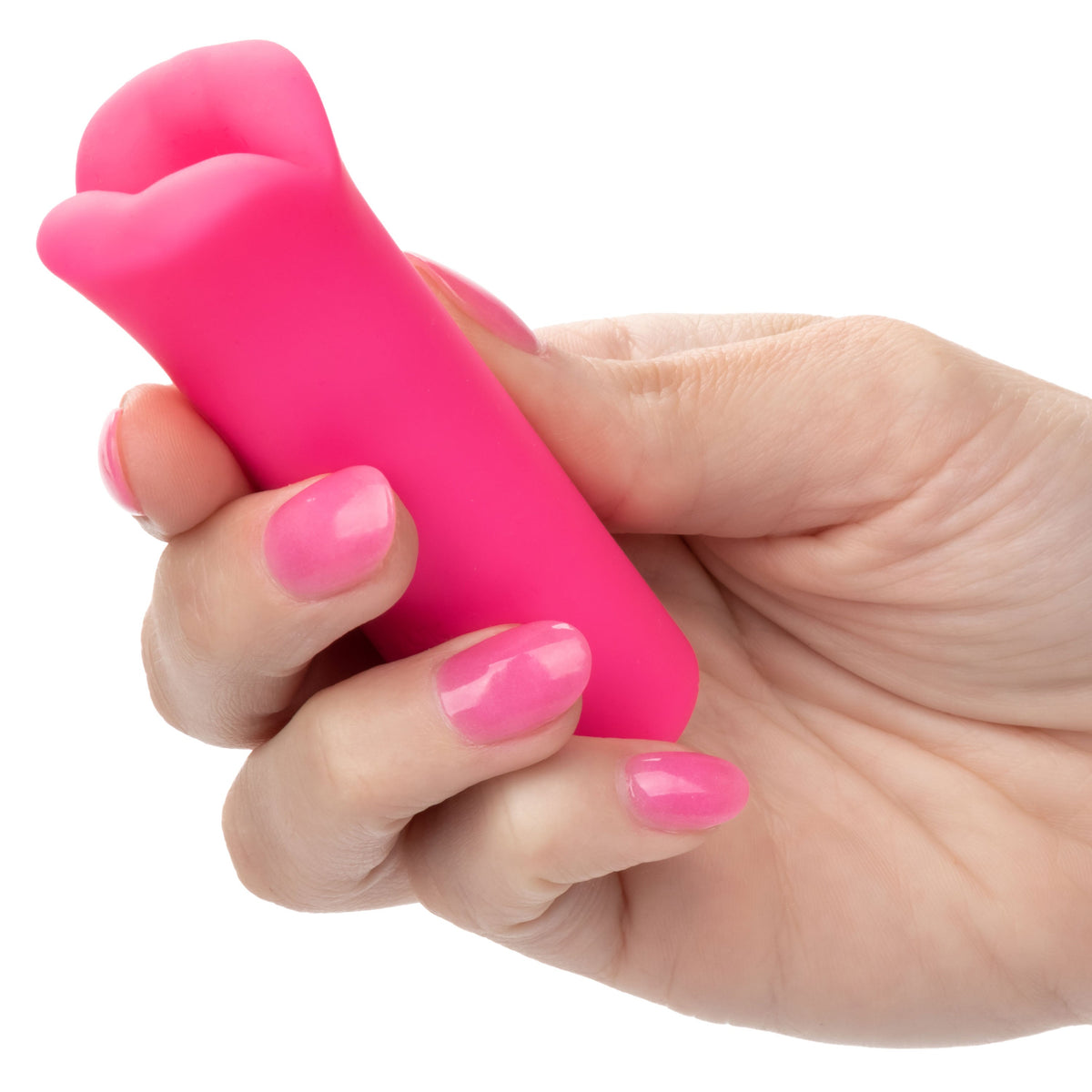 Kyst Lips Mini Massager Pink Silicone Bullet with 10 Vibration Functions > Vibrators > Mini Vibrators - Tophatter Daily Deals