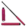16" Self Defense Extendable Solid Steel Walking Stick Baton Pink Handle - TOPHATTER'S ARMORY DEALS Collectible Weapons - Tophatter Daily Deals