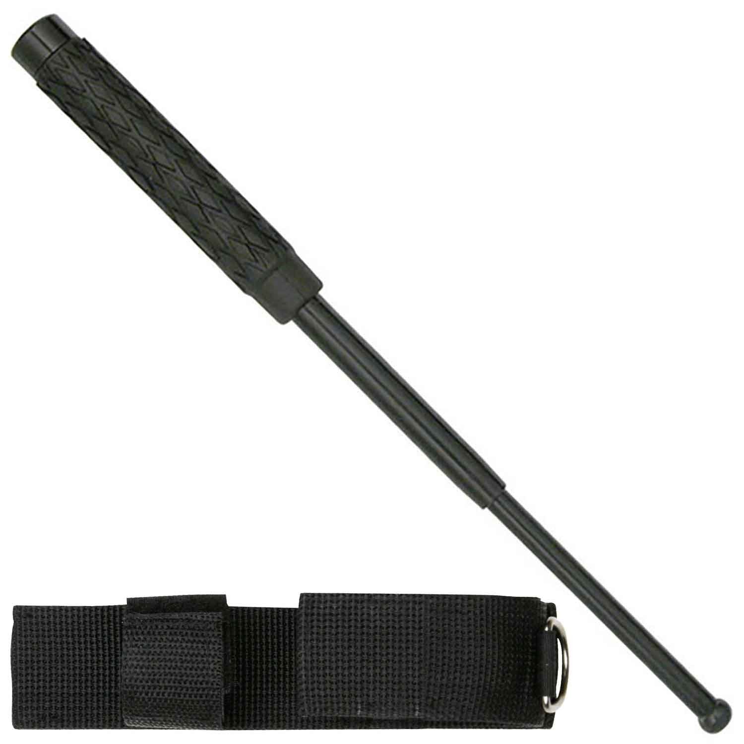 16 Inch Self Defense EXTENDABLE Walking Stick Baton Style Tactical Combat - TOPHATTER'S ARMORY DEALS Collectible Weapons - Tophatter Daily Deals