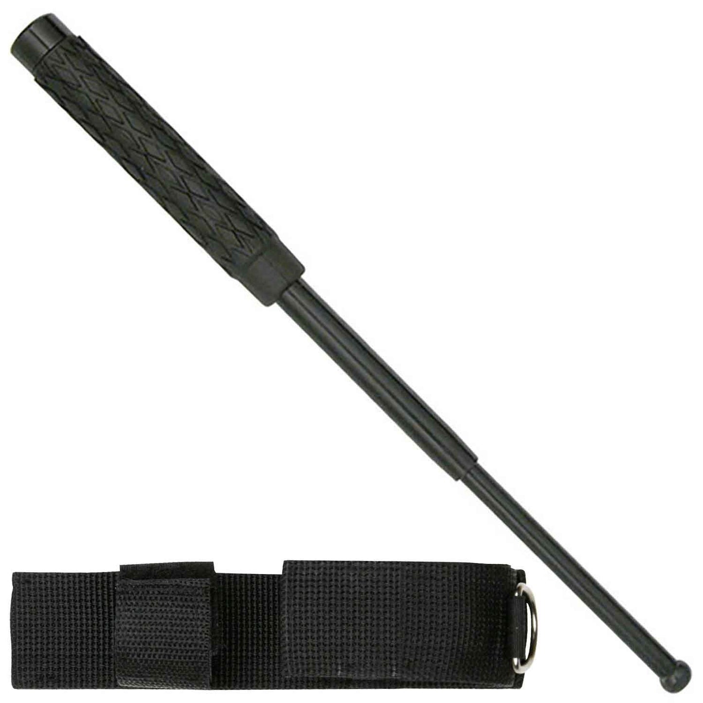 16 Inch Self Defense EXTENDABLE Walking Stick Baton Style Tactical Combat - TOPHATTER'S ARMORY DEALS Collectible Weapons - Tophatter Daily Deals