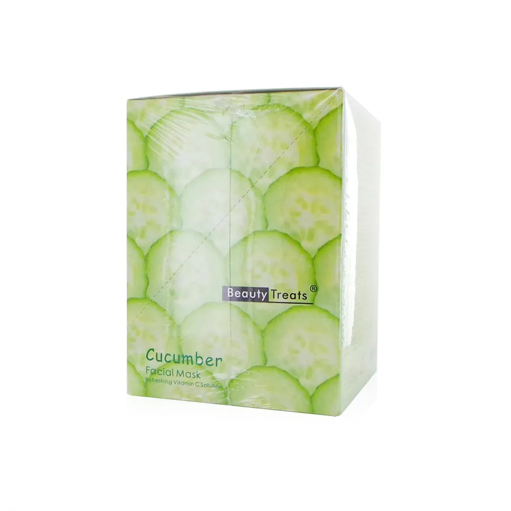 BEAUTY TREATS Facial Mask Refreshing Vitamin C Solution Cucumber 0 - Tophatter Daily Deals