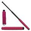 26" Self Defense Extendable Solid Steel Walking Stick Baton Pink Handle - TOPHATTER'S ARMORY DEALS Collectible Weapons - Tophatter Daily Deals